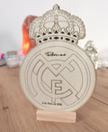 Escudo real Madrid personalizado de madera